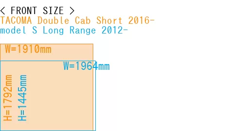 #TACOMA Double Cab Short 2016- + model S Long Range 2012-